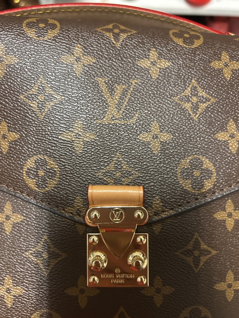 Monogram Canvas Crossbody in Brown with Gold Hardware - Picture 9 of 11